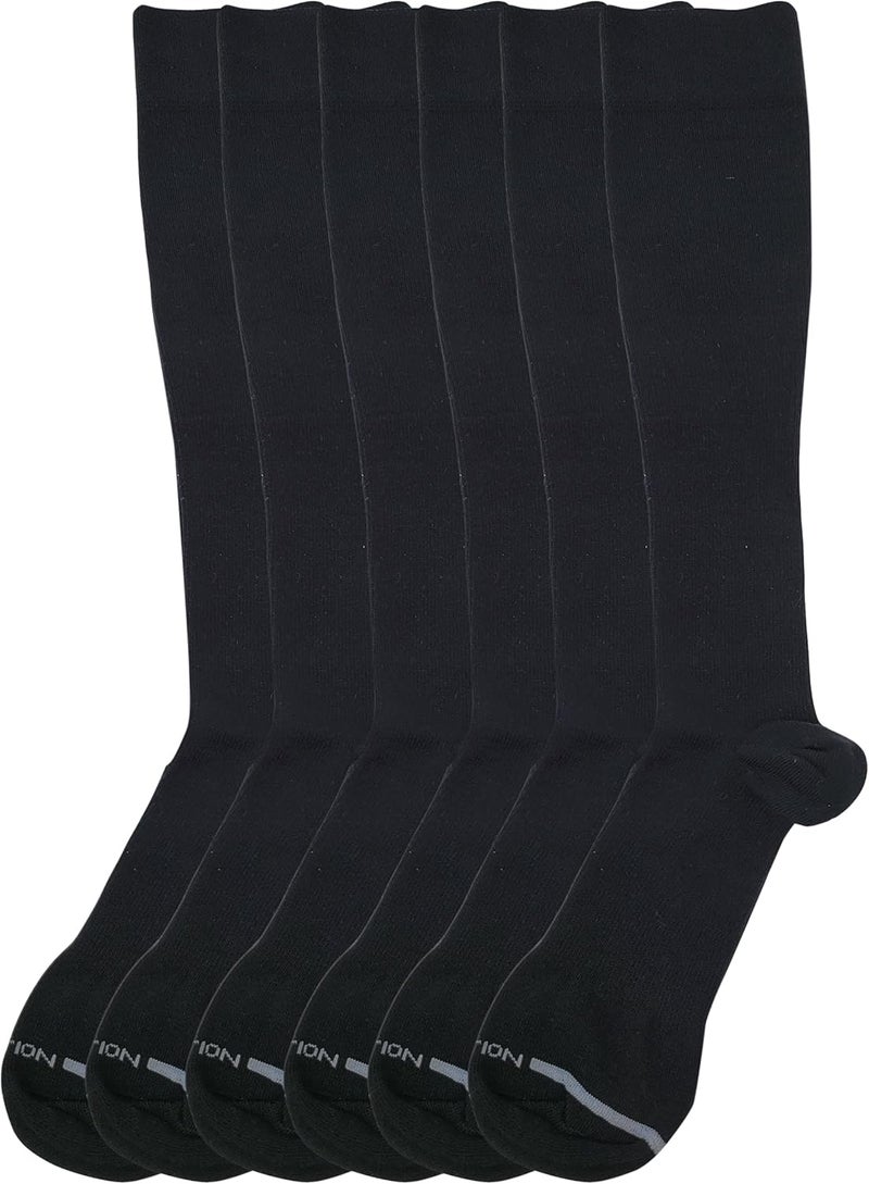 Dr Motion Men 6 pairs pack everyday compression knee high socks - Image 3